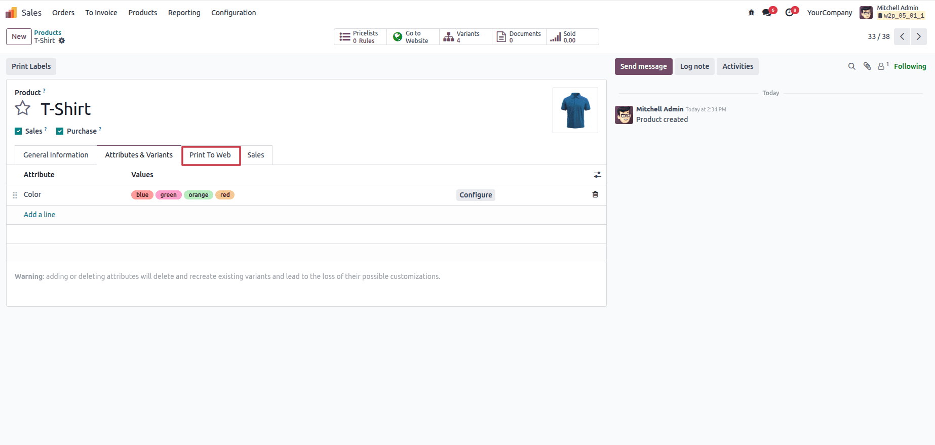 Step 1: Enable personalization on a product